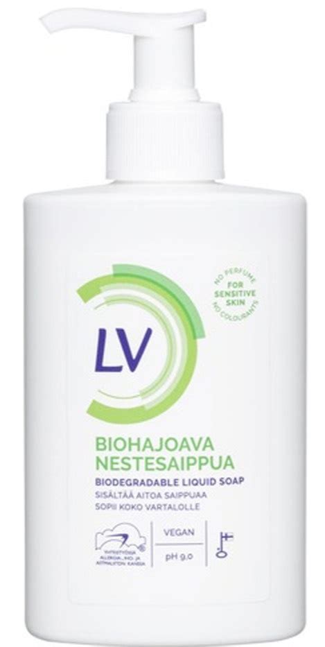 LV Biohajoava Nestesaippua ingredients (Explained).